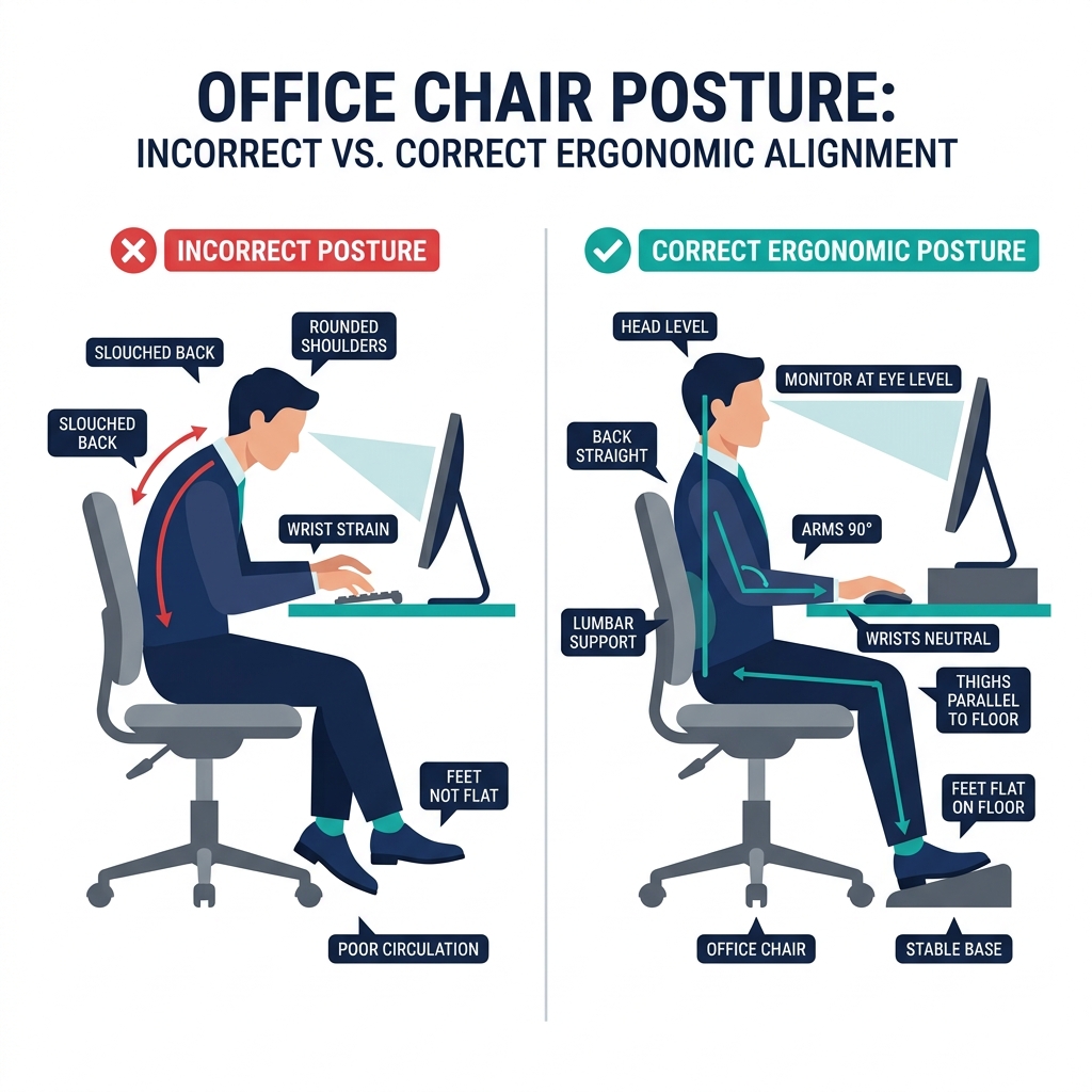 Featured image for article: 10 Office Chair Posture Tips That Actually Work (Expert-Backed for 2025)